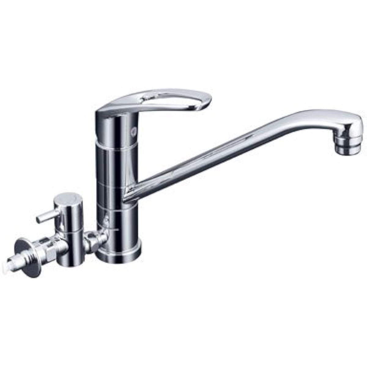 KVK Single Lever Mixing Faucet for Sink with Rotating Branch Hole (Hot Water Supply) with Stop Elephant KM5041HTTU