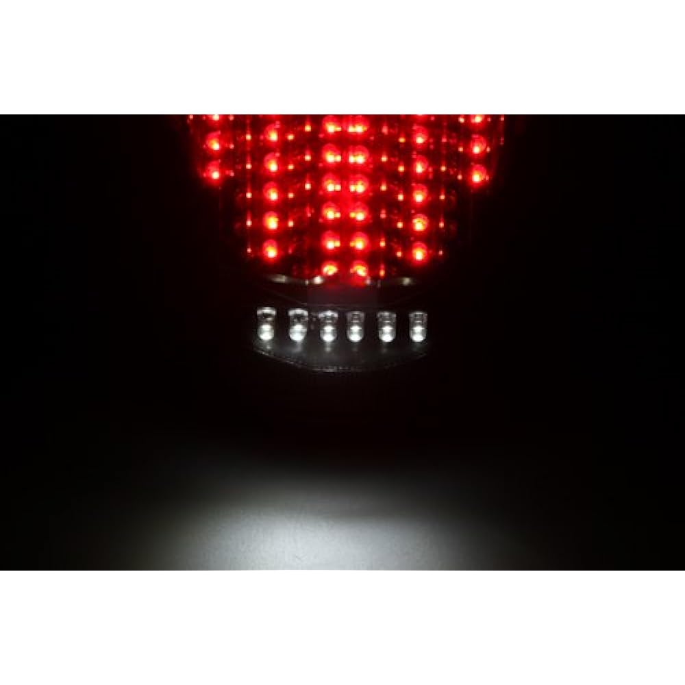 Integrated sequential LED tail light clear lens 2009-2017 for Yamaha FZ6R