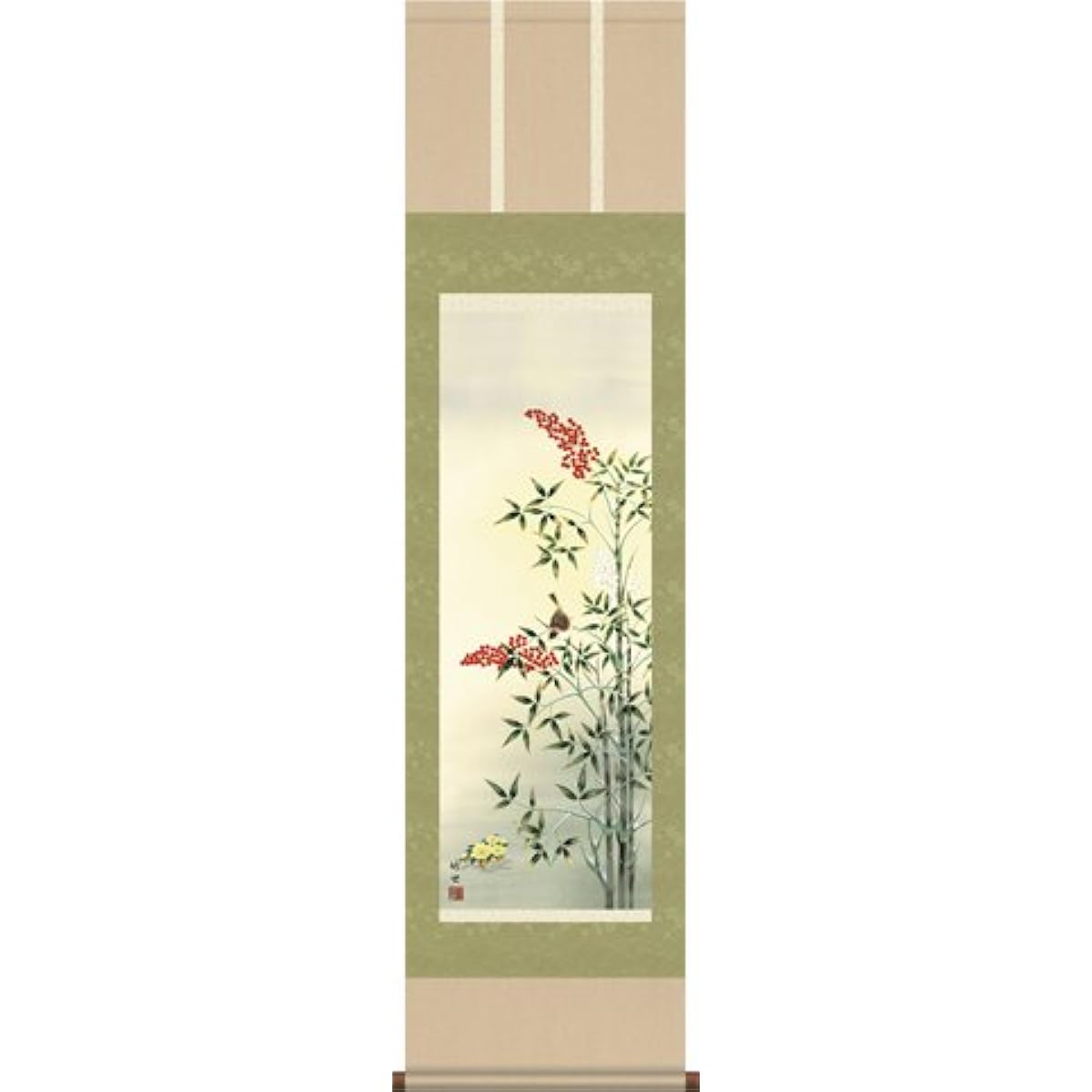 Hanging scroll - Nanten Fukuju/Takeyo Tamura (Shakusan)