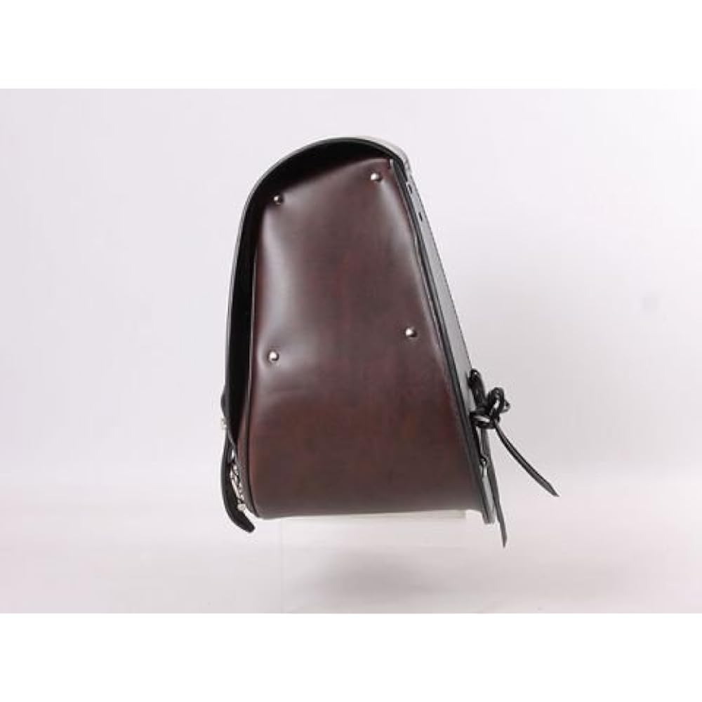DEGNER DSB-5 Synthetic Leather Saddle Bag for Motorcycle (Brown)