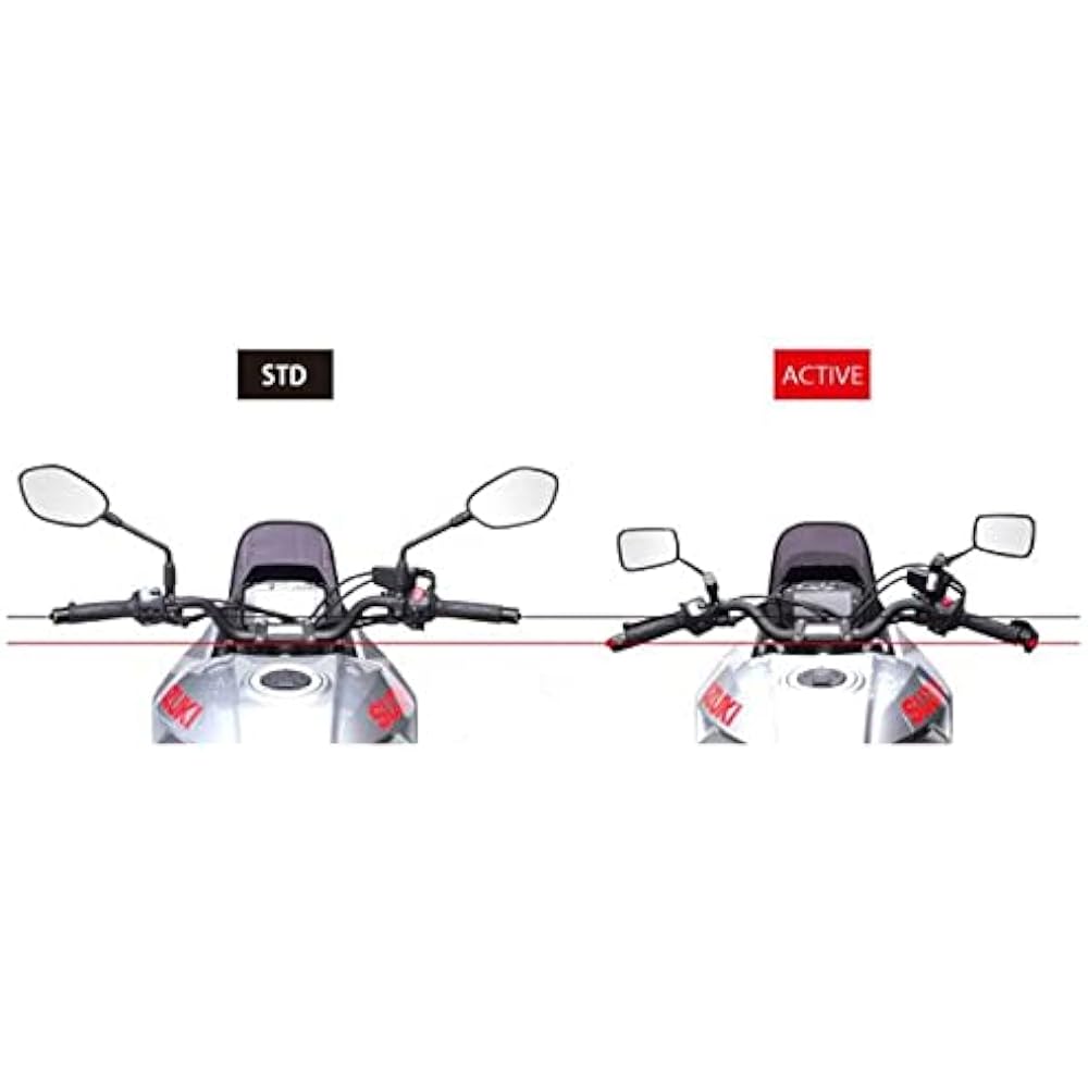 ACTIVE Active Bike Low Position Handlebar φ28.6 Aluminum Black SUZUKI KATANA '19 60830001