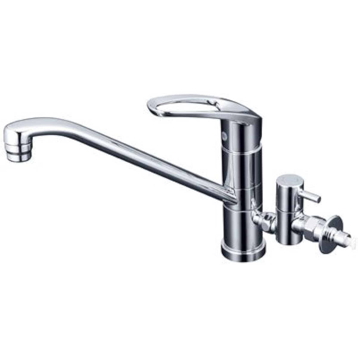 KVK Single Lever Mixing Faucet for Sink with Rotating Branch Hole (Water Supply) with Stopper Elephant KM5041CTTU