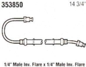 GATES 353850 Power steering pressure line hose assembly