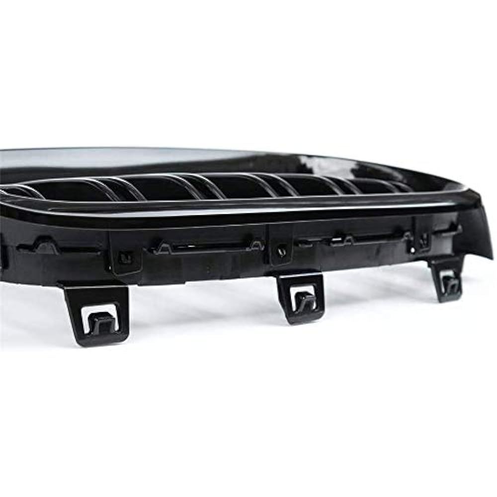 Zealhot Kidney Grille Black Front Grille Radiator Grille, Suitable for BMW 3 Series F30 F31 F35 (2012-2019) (Double-Polished)