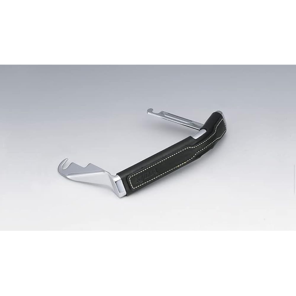 Kijima Motorcycle Bike Parts Knee Grip Bar Leather Type Sportster ('86-'13) Chrome Plated Base Black HD-05074