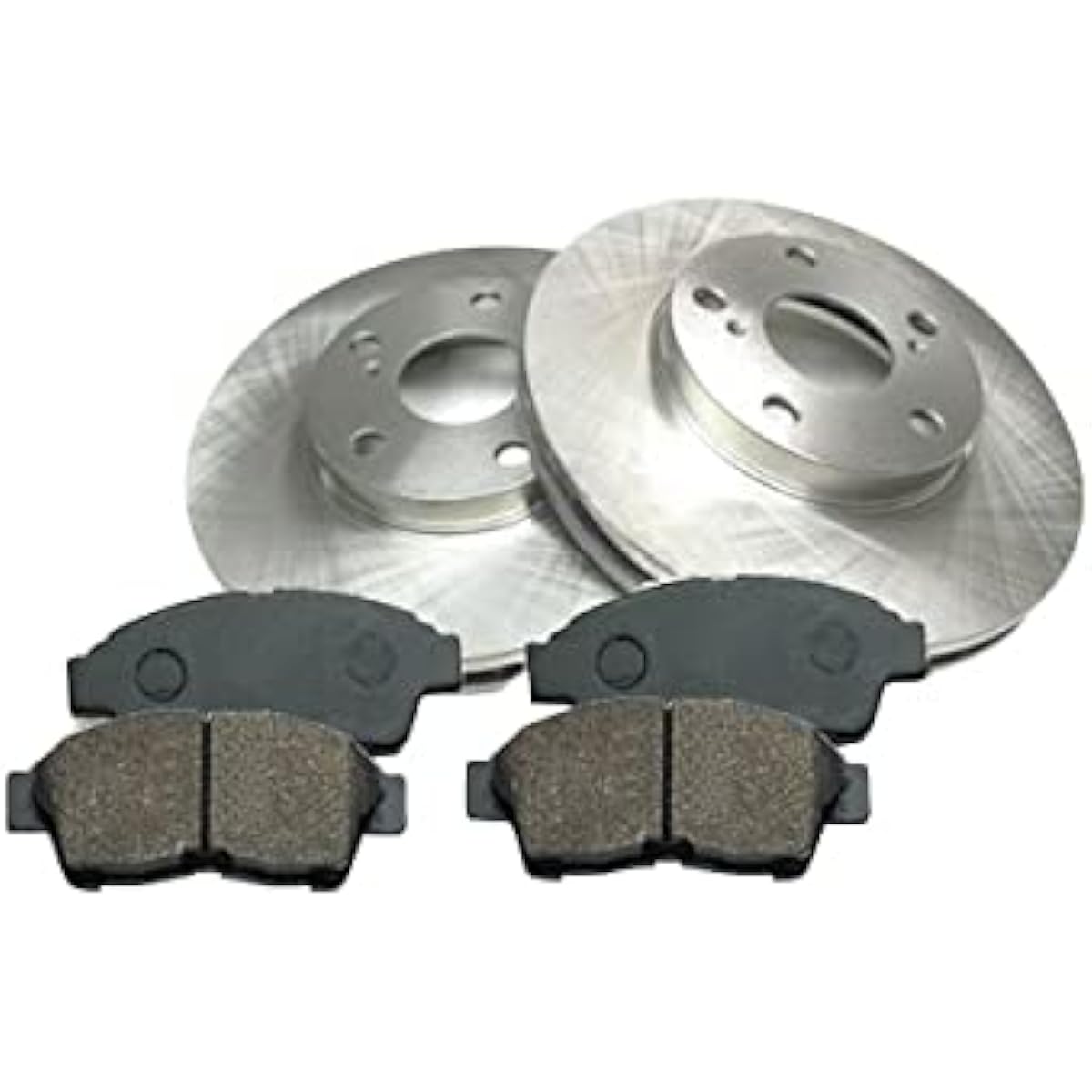 Suzuki Wagon R (MC11S MC12S MC21S MC22S MH21S) Alto (HA12S HA12V HA22S HA23S HA23V HA24S HA24V) Front Brake Rotor Disc + Brake Pad Left and Right Set 55311-67H00 55810-58J00