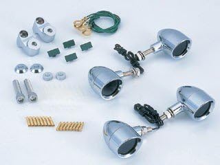 POSH Neo Chopper Turn Signal Kit Sportster (~'08) Plated/Smoke 881582