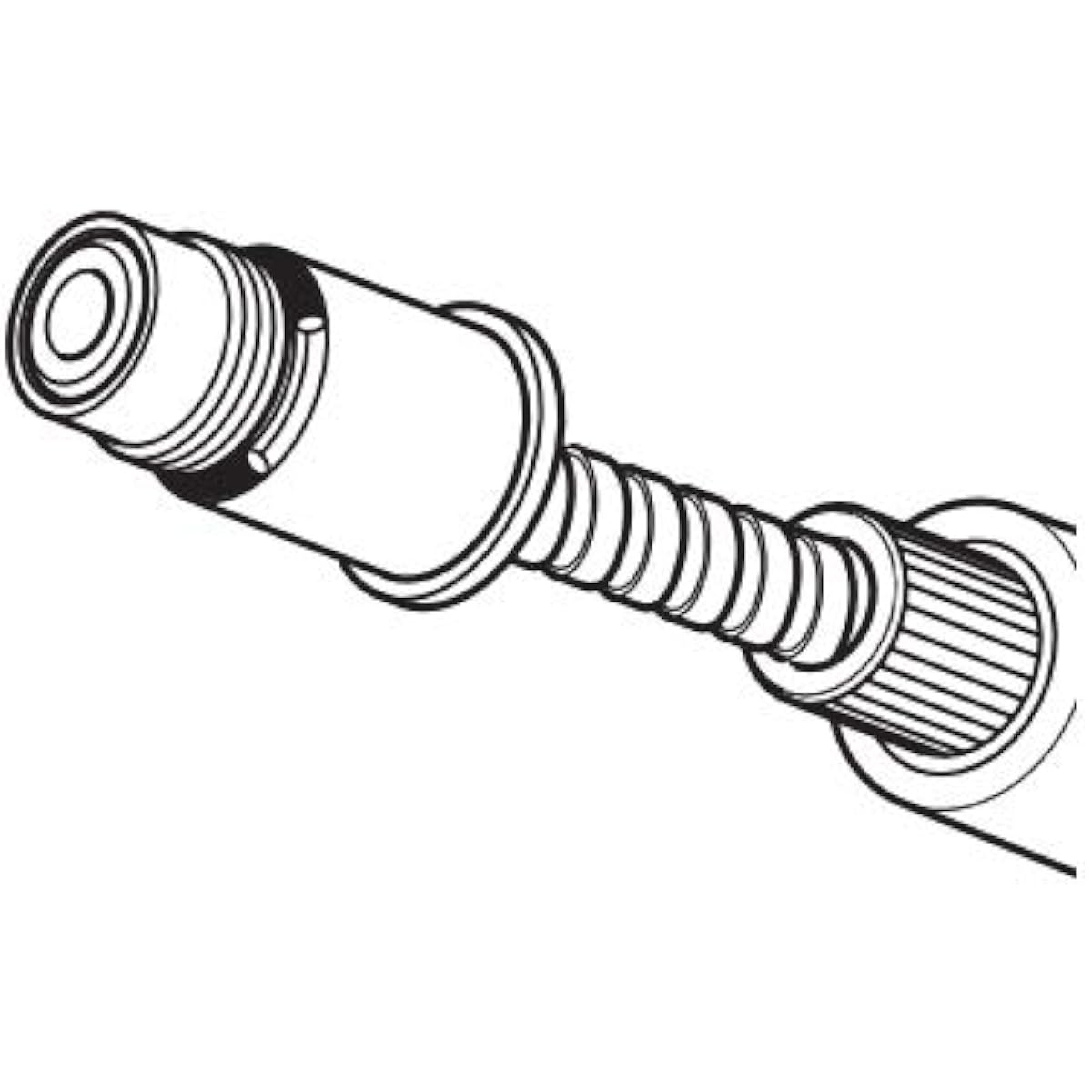 KVK kitchen shower hose gray 1.3m Z410405