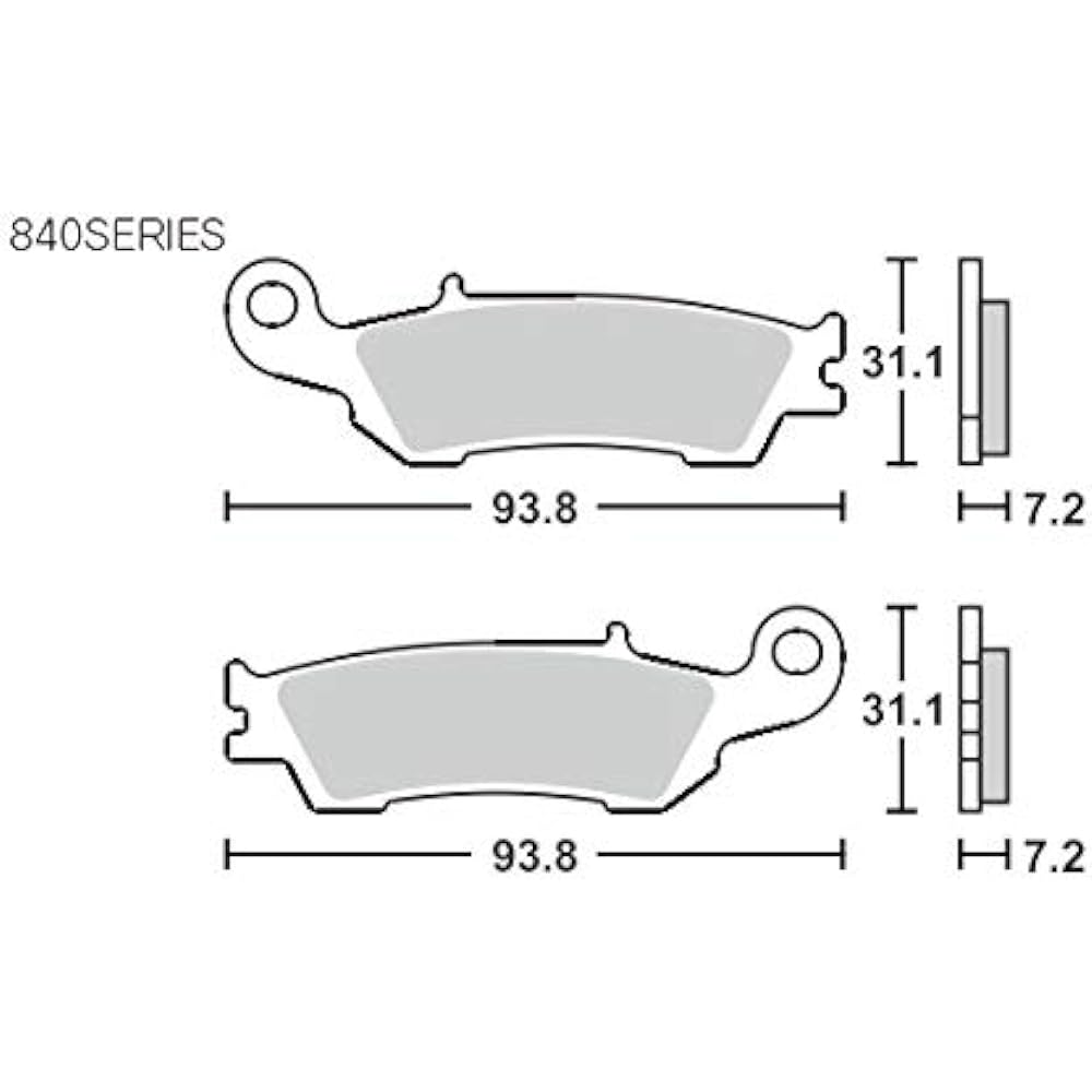 KITACO SBS Brake Pad 840SI YZ125 ('07~'19), YZ250 ('07~'19), YZ250F ('07~'19), YZ450F ('11~'19), etc. 777-0840070