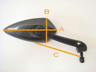 KOSO Cygnus X Majesty 125 Majesty S Grand Axis PCX JOG Blade Mirror Rearview Mirror