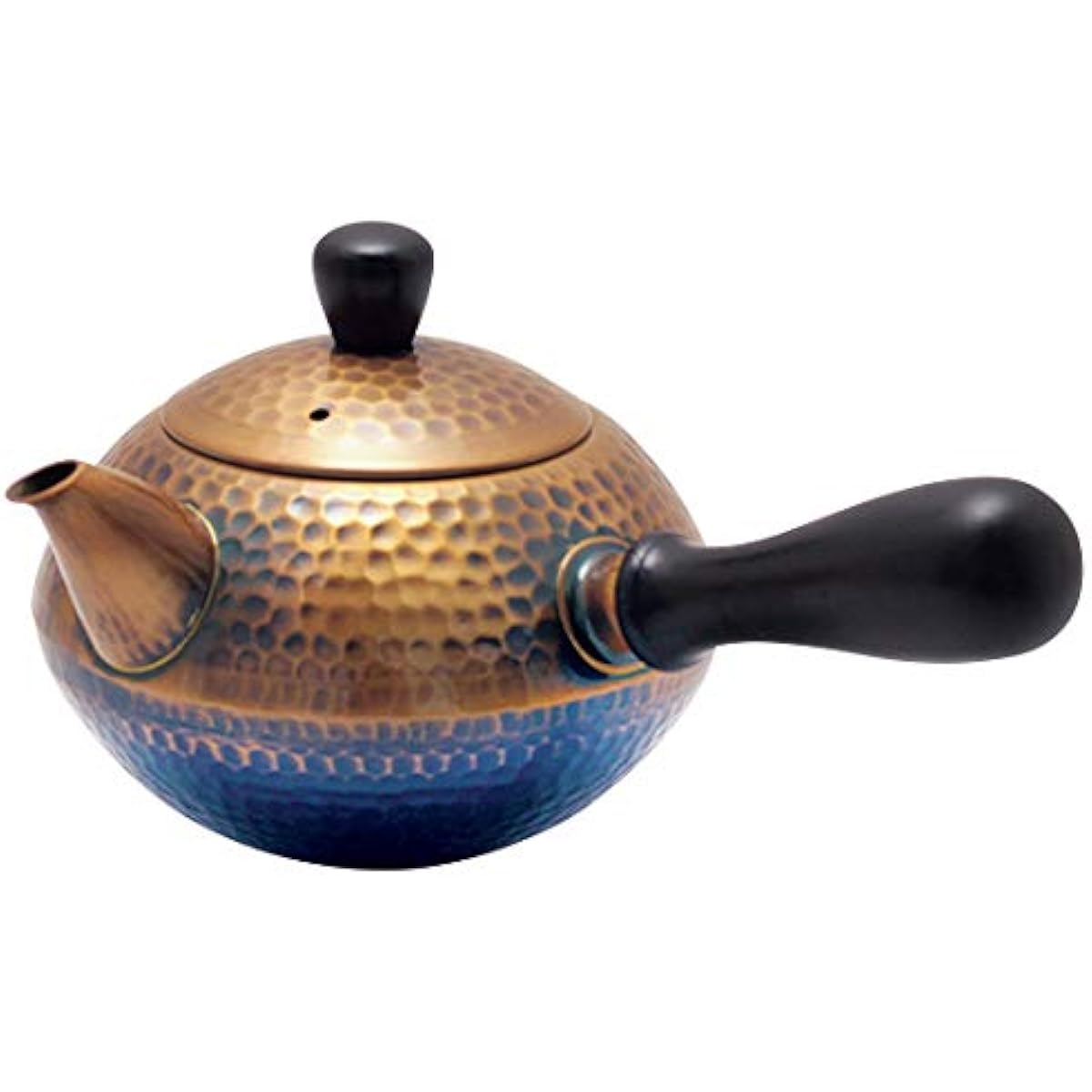 Shinkoukinzoku Teapot Copper/Gold Covered 500ml Ouki Copper Hammered Yokote Tea Pot Tea Pot Type KG-1660