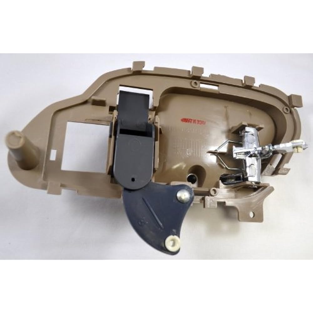 PT Auto Warehouse GM -2576MB -RH --Krominated internal door handle chrome lever brown housing -passenger seat side
