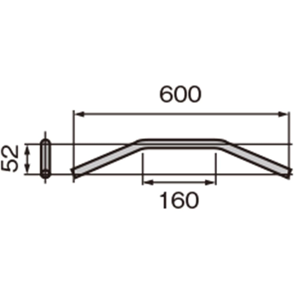 Daytona Drag Bar 22.2 x 600mm Chrome 49331