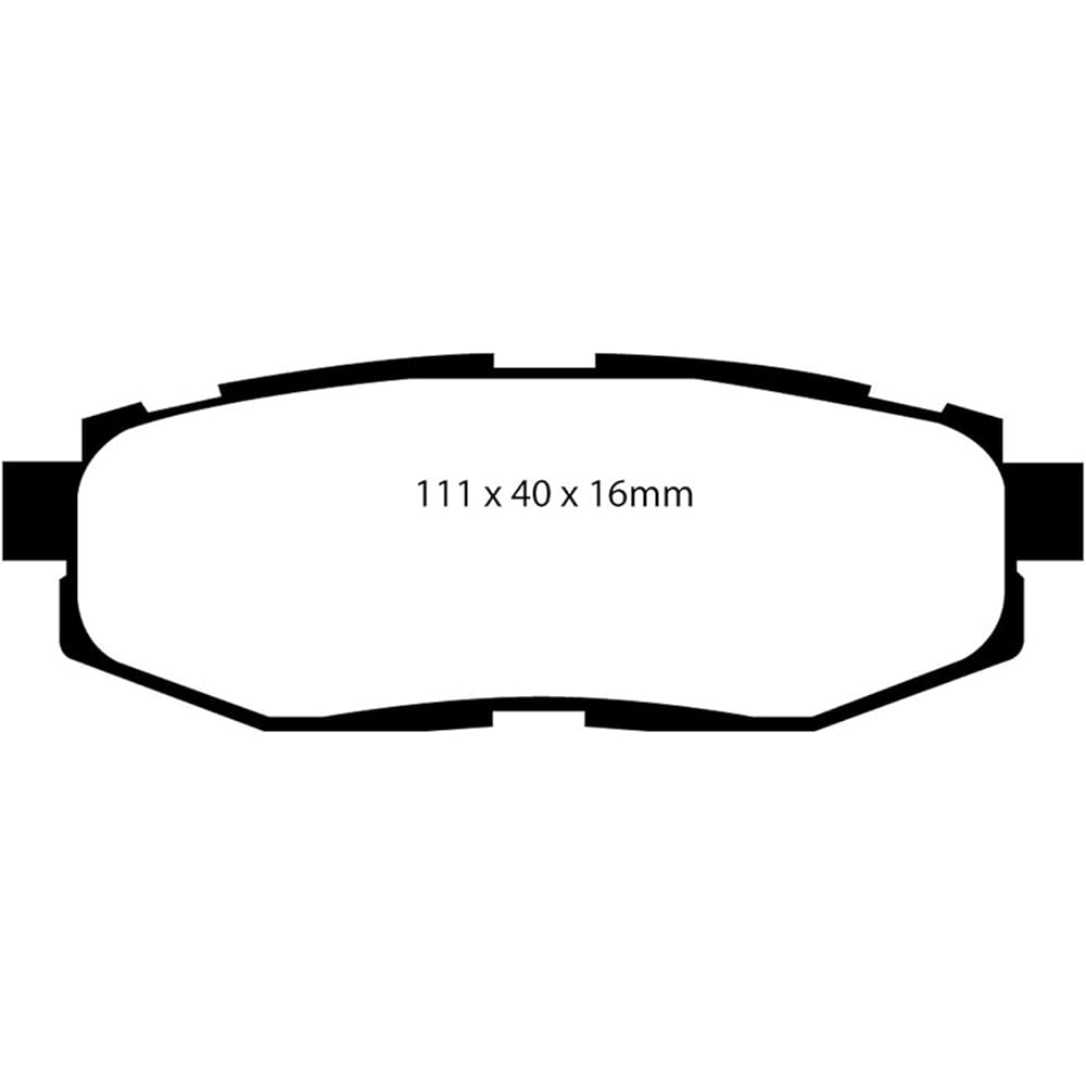 EBC BRAKES DP41758R Yellow Staff Street & Truck Brake Pad