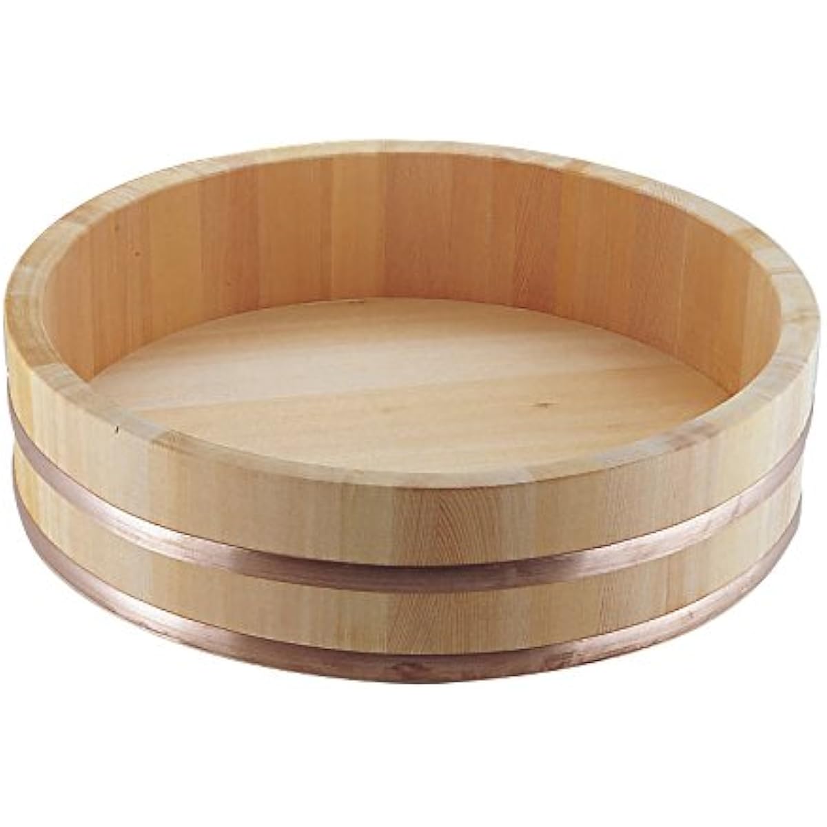 Sawara (Japanese mackerel)/Rice table 360mm with copper hoop