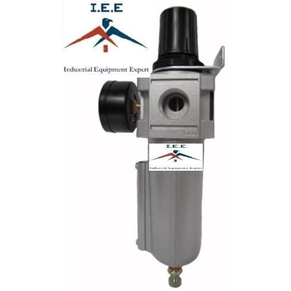 3/4 inch air compressor regulator & filter combo gauge & auto drain