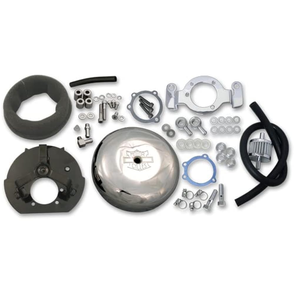 7-inch round air cleaner set with breather kit