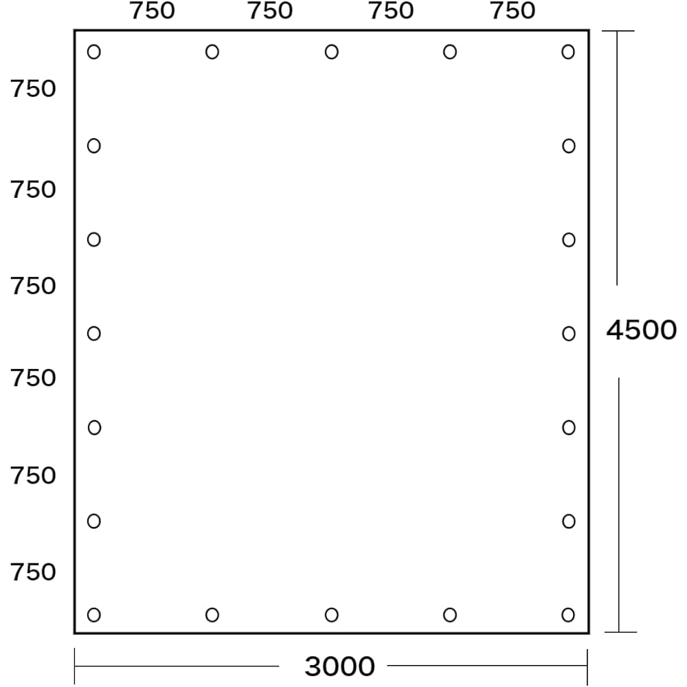 Truck Net 3.0 X 4.5 Black a-muro-rukontena Industrial Waste Bags Container for Net