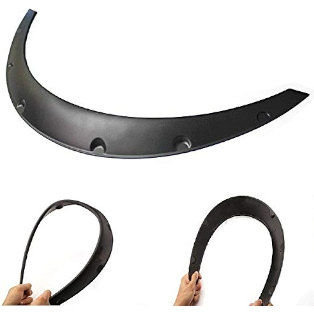 Over fender 50mm 4 pieces set general purpose bar fender hamitai for sedan light car minivan wagon light truck PP black