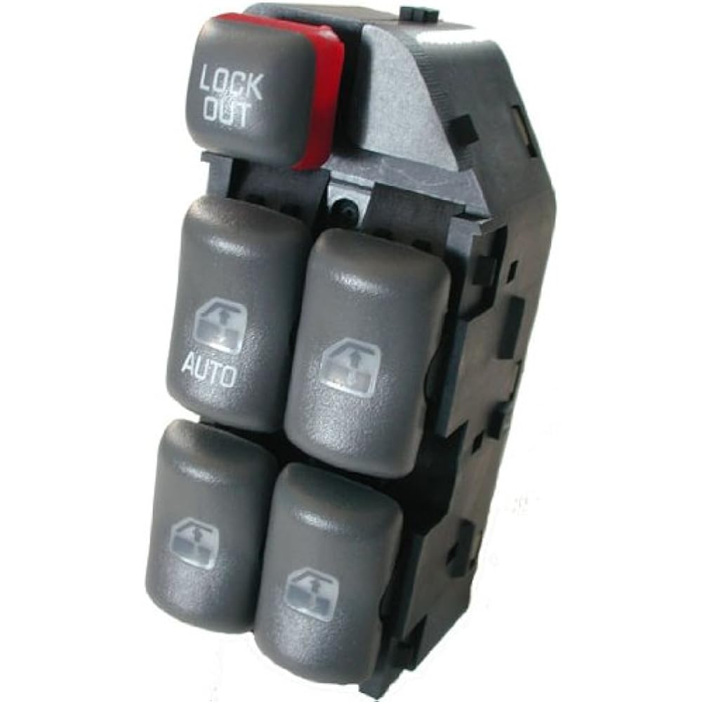 1995 - 1996 GRAND PRIX (4 -door) Power Window Master Control Switch Pontiac (1995 1996 95 96 Driver side, 4 power supply, 4)