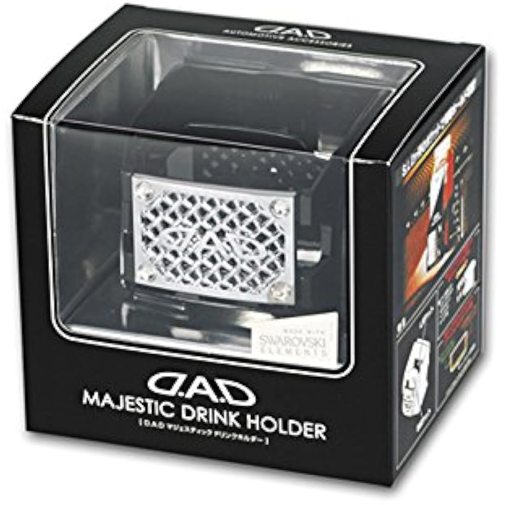 Garcon DAD Chrome Mesh Majestic Drink Holder Crystal SA962-01 D.A.D