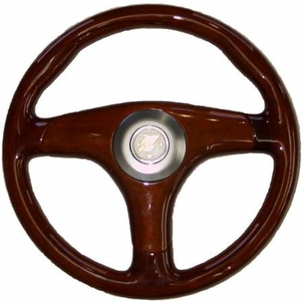 Daikei Steering Wheel Formula Wood 330 (330 Pie) Wood/Wood Spoke/Full Pad Type with Horn Button FW-330