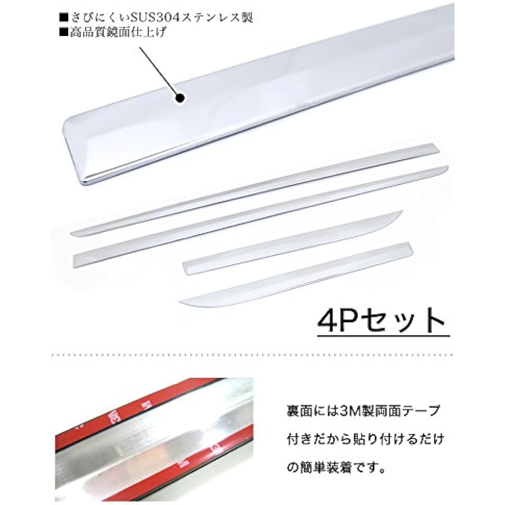 N – WGN/N – WGN Custom JH1/JH2 saidodoaga-nissyu Rust Resistant Stainless Steel & Mirror Finish 1P fj4391