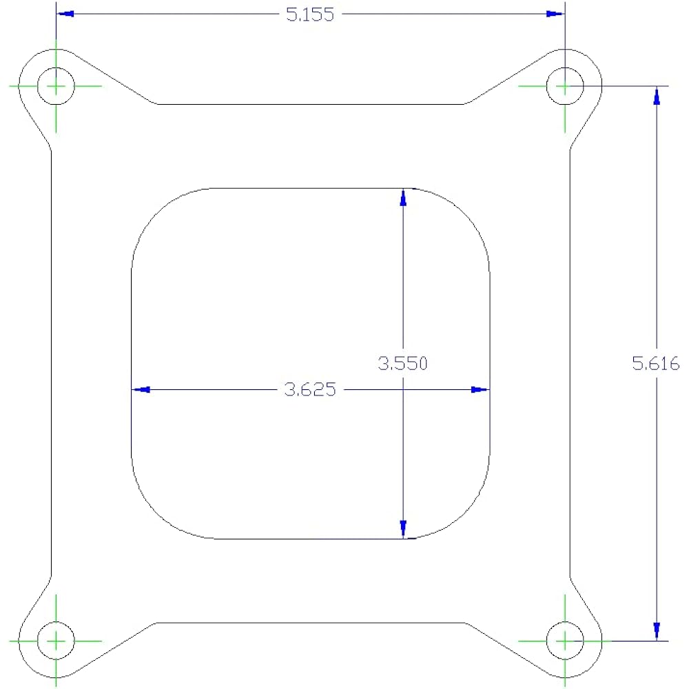 Canton Racing 85-162 Phenol carburetor spacer 4150/4160 HOLLEY OPEN 1/2 inch 1 pack