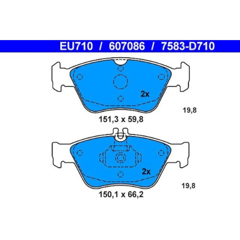 ATE 0024204420 13046070862 Brake Pad Set