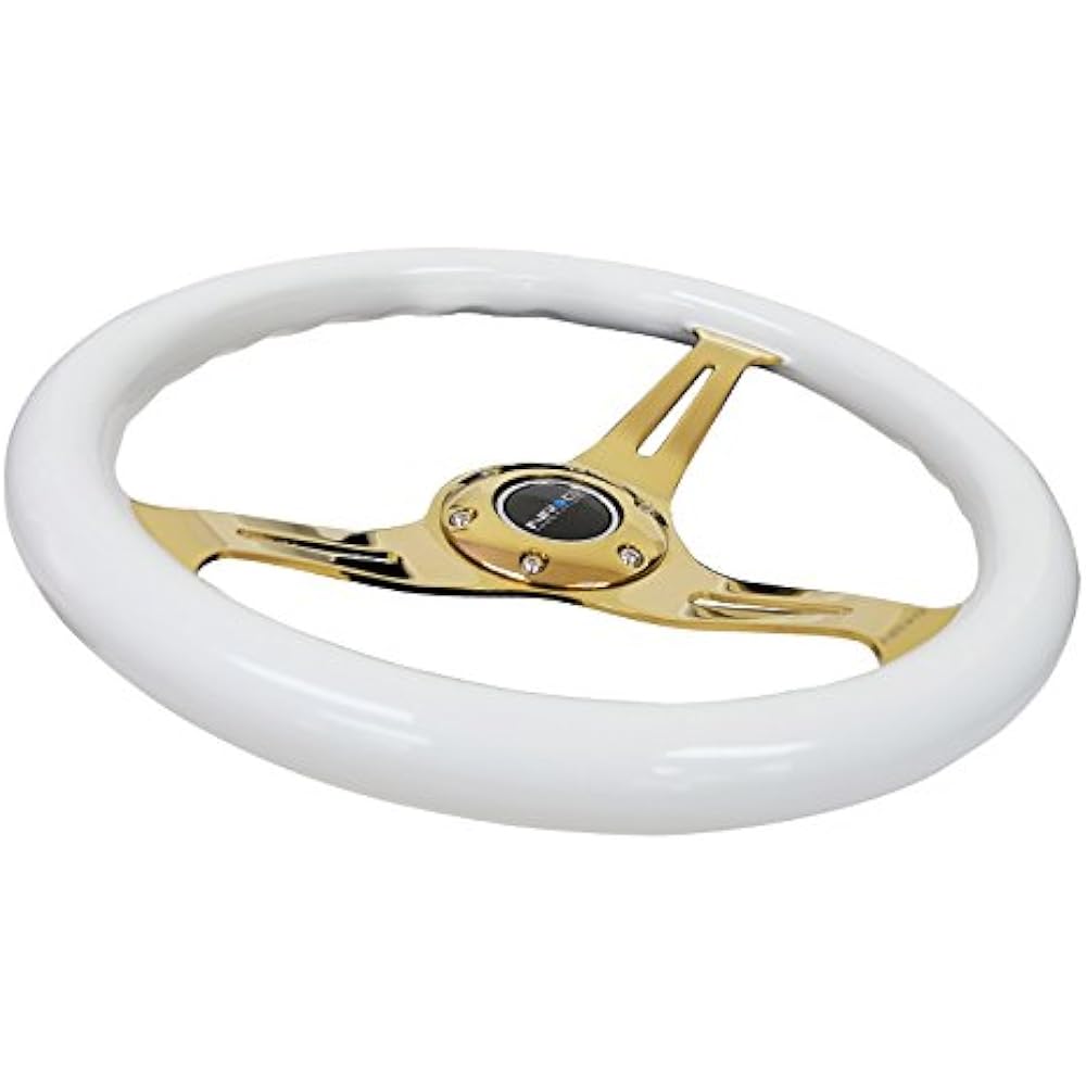 NRG Steering Wheel ST-015CG-WT + U.S. Performance Lab sticker