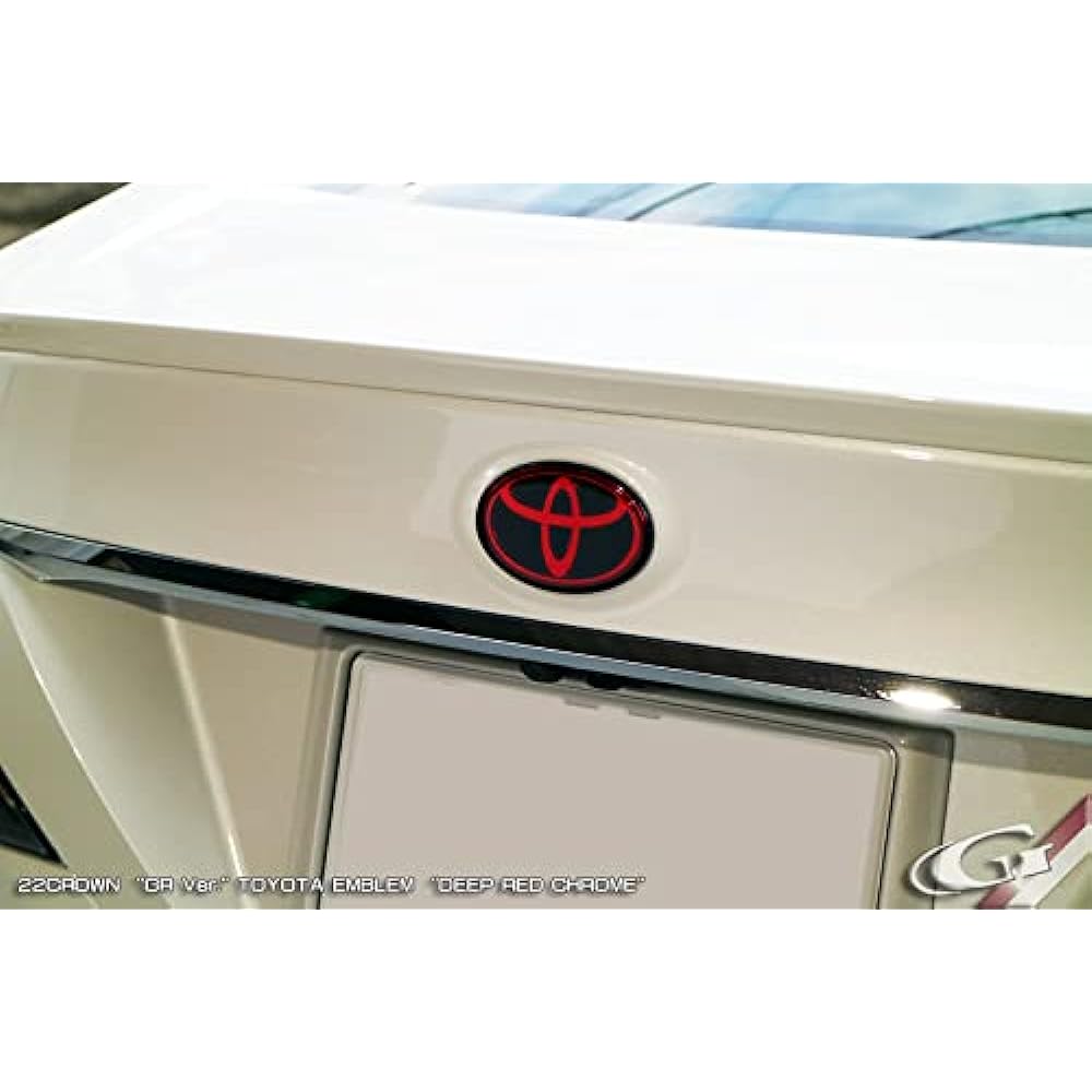 Grazio & Co. enclosed type GR Ver emblem 80 Noah Voxy exclusive rear deep red chrome