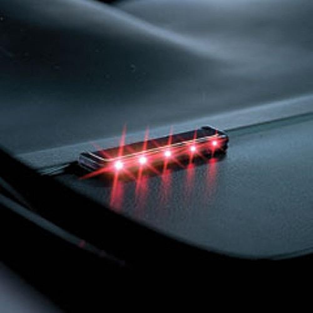 Carmate Car Security Night Signal Flat Long Red 5LED SQ86
