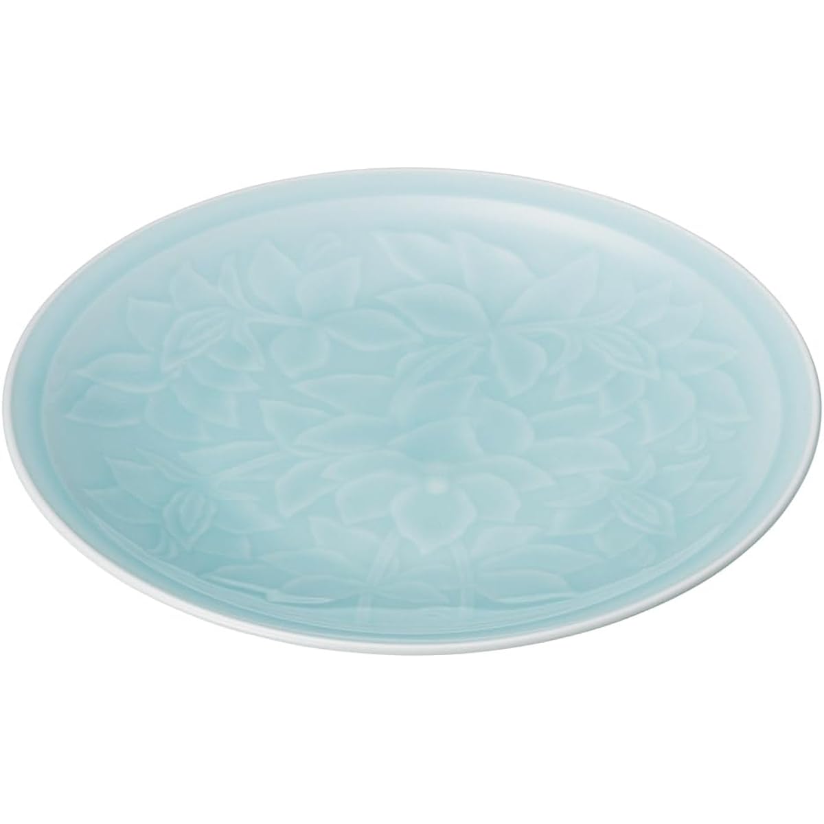 Yamashita Craft Blue and White Porcelain Arabesque Maru 10.0 Plate 490-5-186