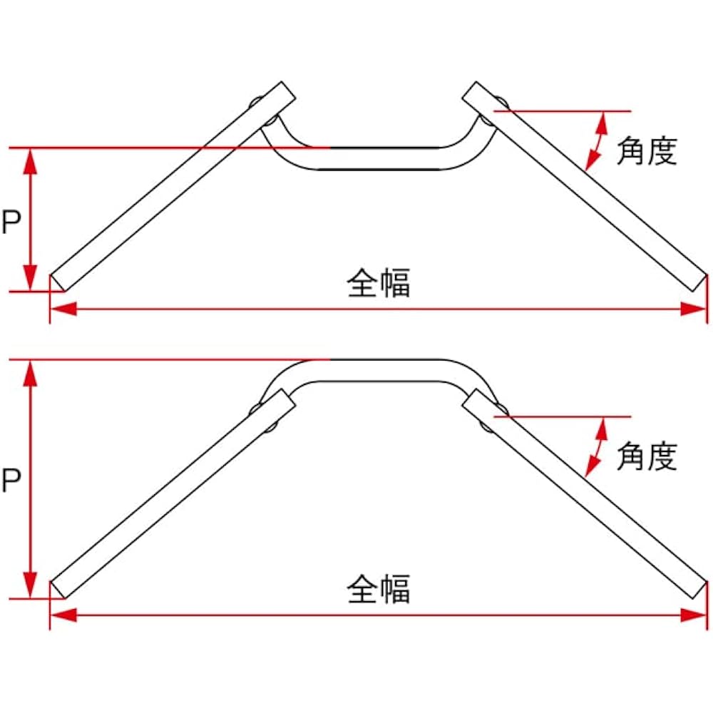 HURRICANE Adjustable Handle General Purpose LOW Type Chrome Plated HS6052C