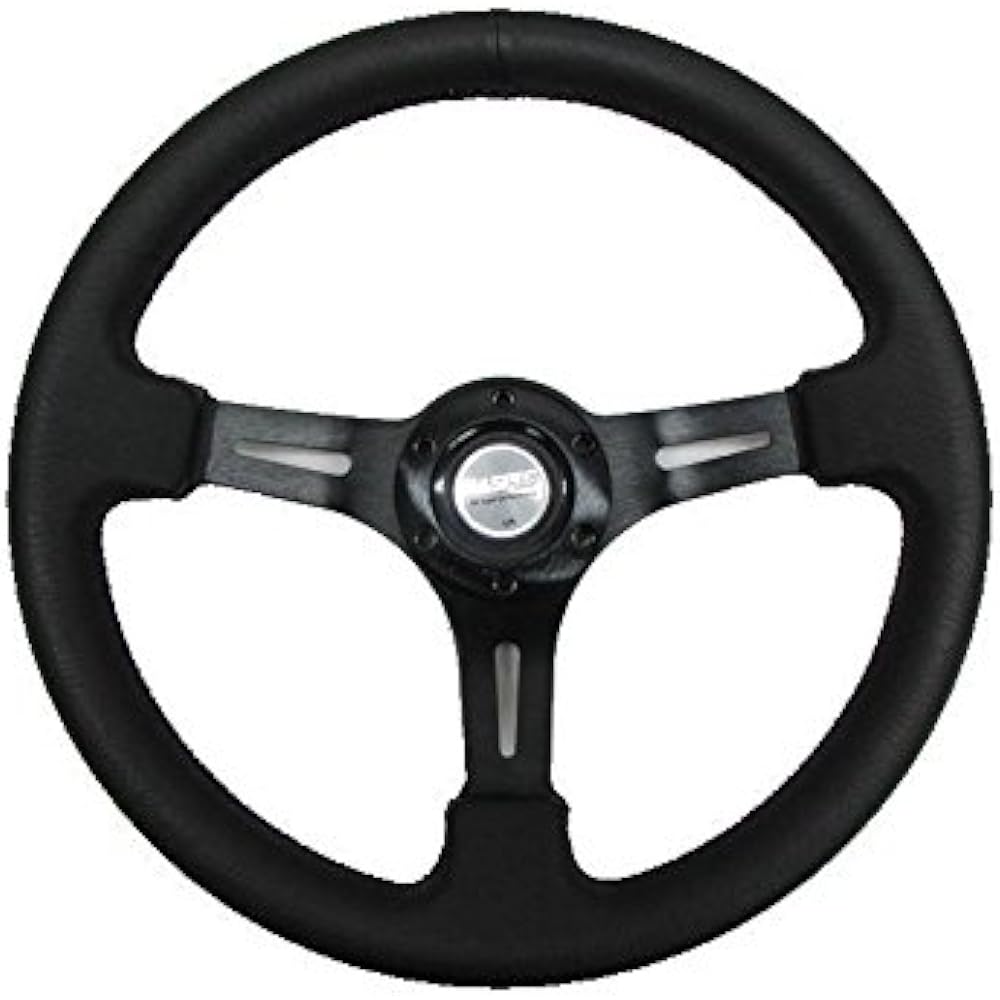 fortune D1 SPEC DEEP60 deep cone steering 34.5 pie black stitch DSC-60345BK