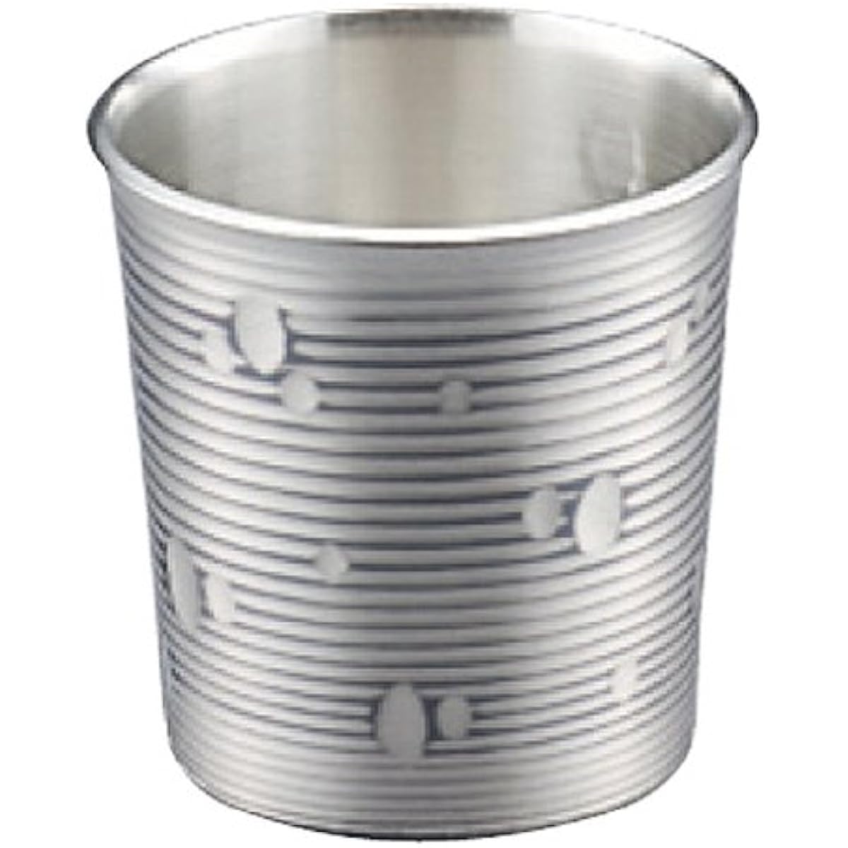 Shinkoukinzoku Cup, Tin Covered Finish, 100ml, Pure Copper, Tin Covered, Setsugekka, Handmade Cup, Plum CF-42-1SN