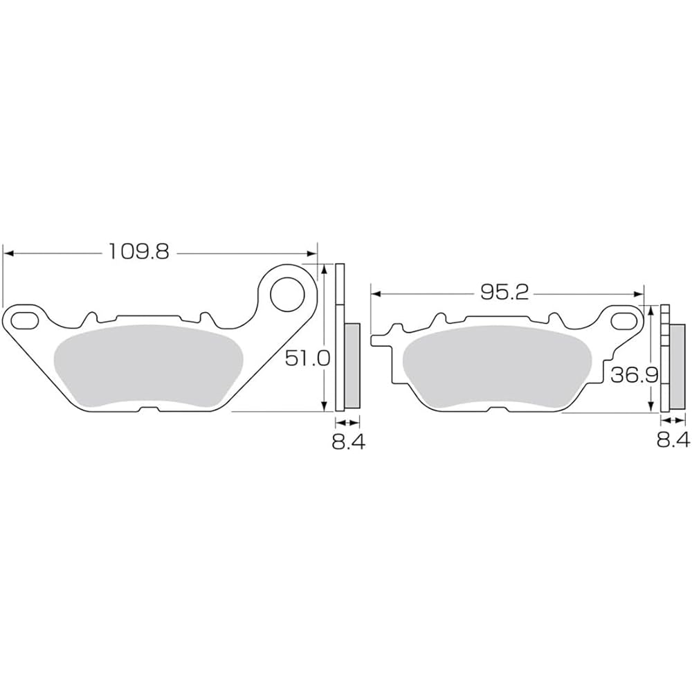 KITACO SBS brake pad (rear) E227 NMAX, NMAX155, Tricity 155 777-0227000