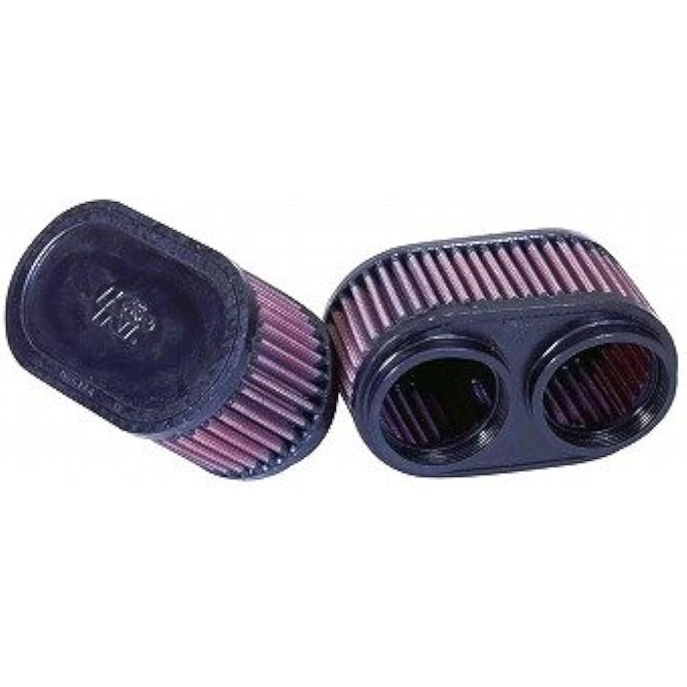 K&N Custom Filter Dual Flange Oval Straight ?60 Rubber Molded End Cap XJR1300 00-06/FZR750R OW01 GSF1200/GSXR1100 89-92/GSXR750 89-92 RU-2922