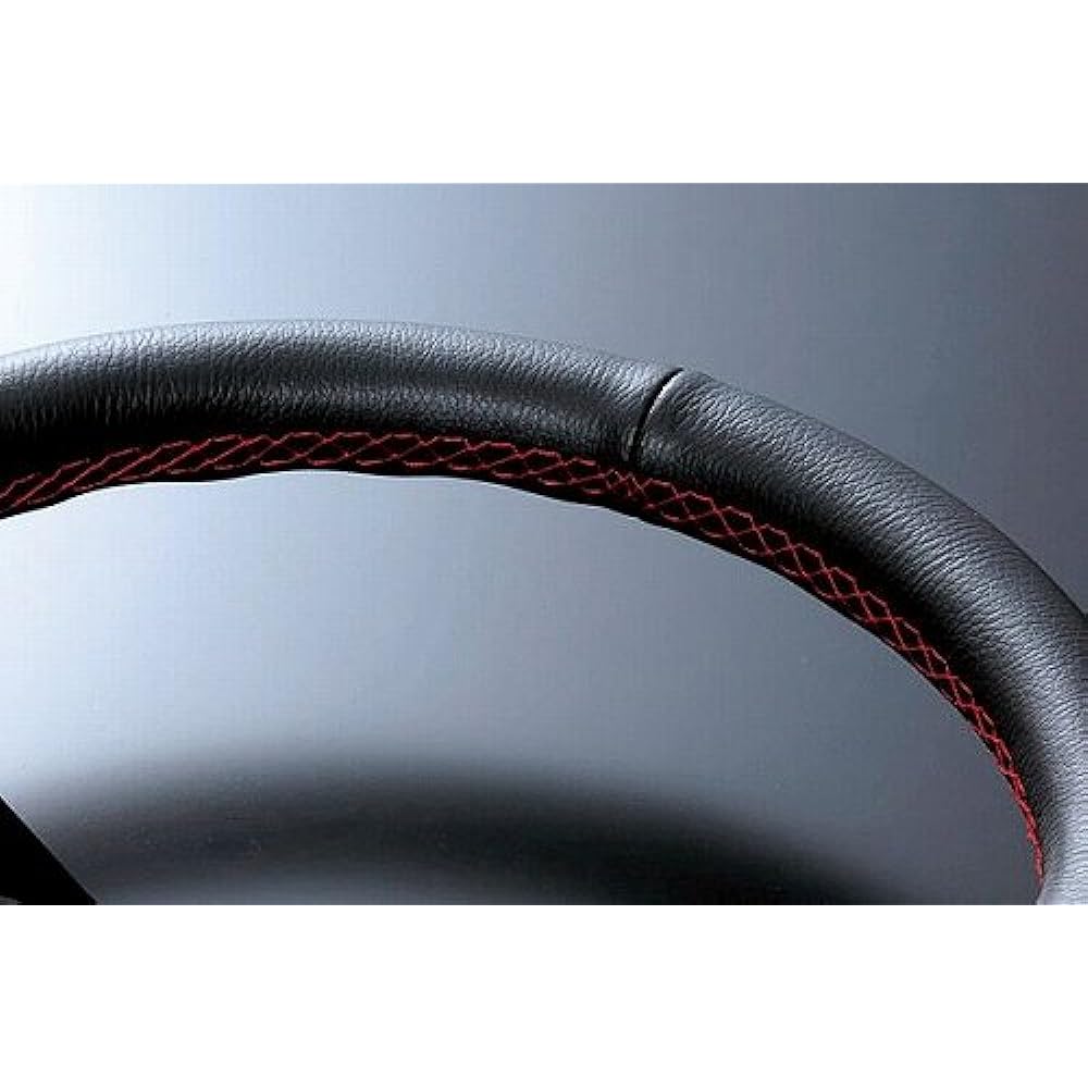 fortune DEEP70 PVC Leather Steering 33? Red Stitch