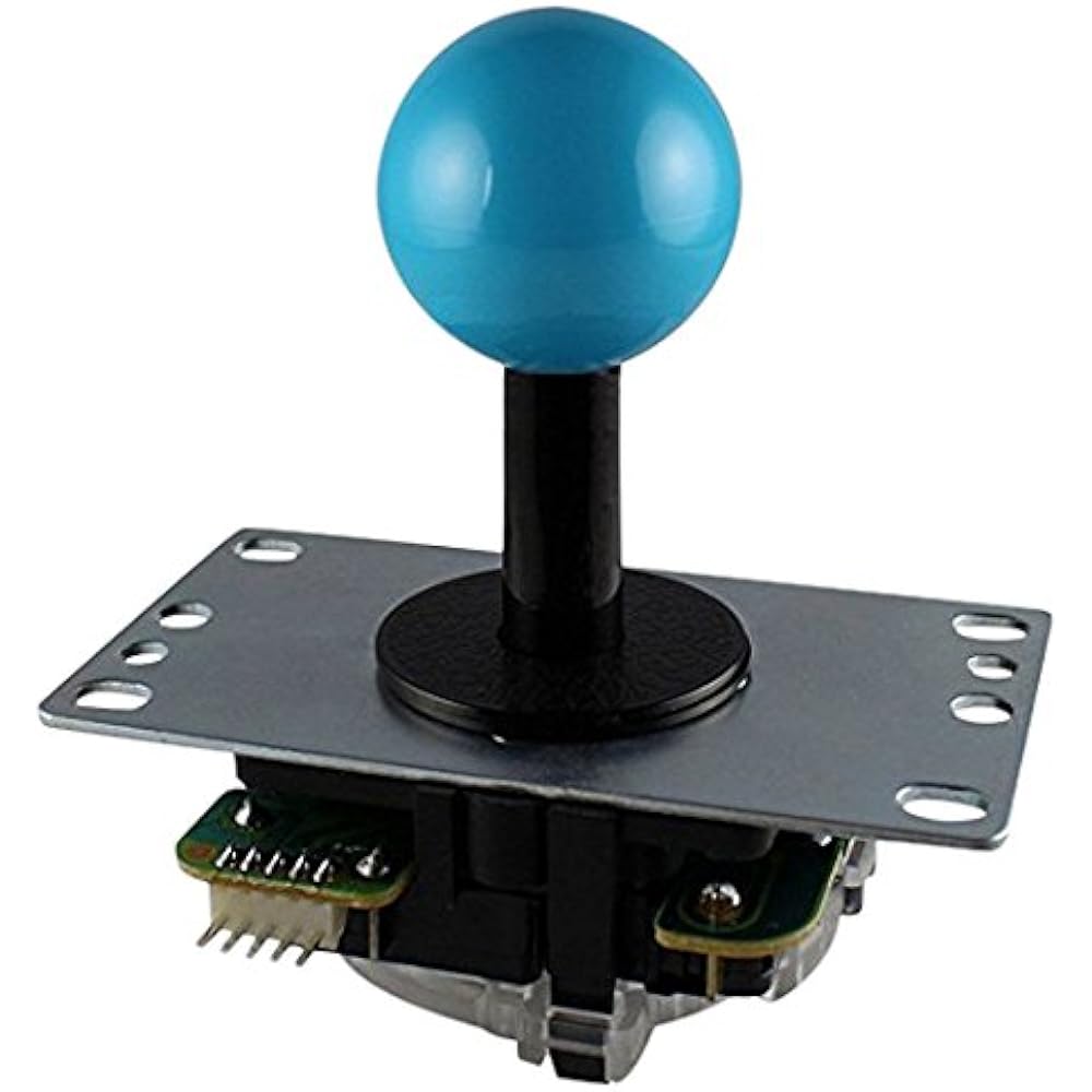 Sanwa Electronics board type joystick lever blue JLF-TP-8YT-SK-B