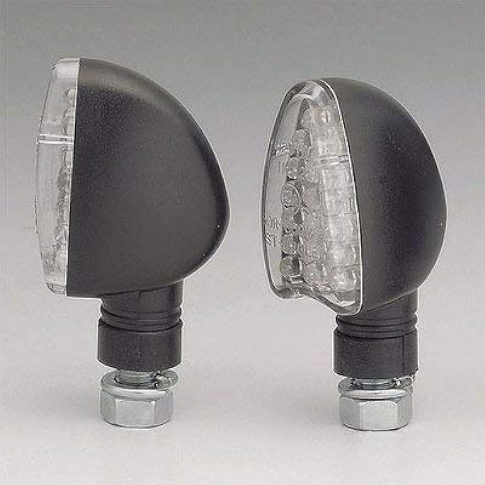 Kijima Motorcycle Bike Parts Turn Signal Lamp Arrow Type Black LED12V1W Set of 2 219-5138