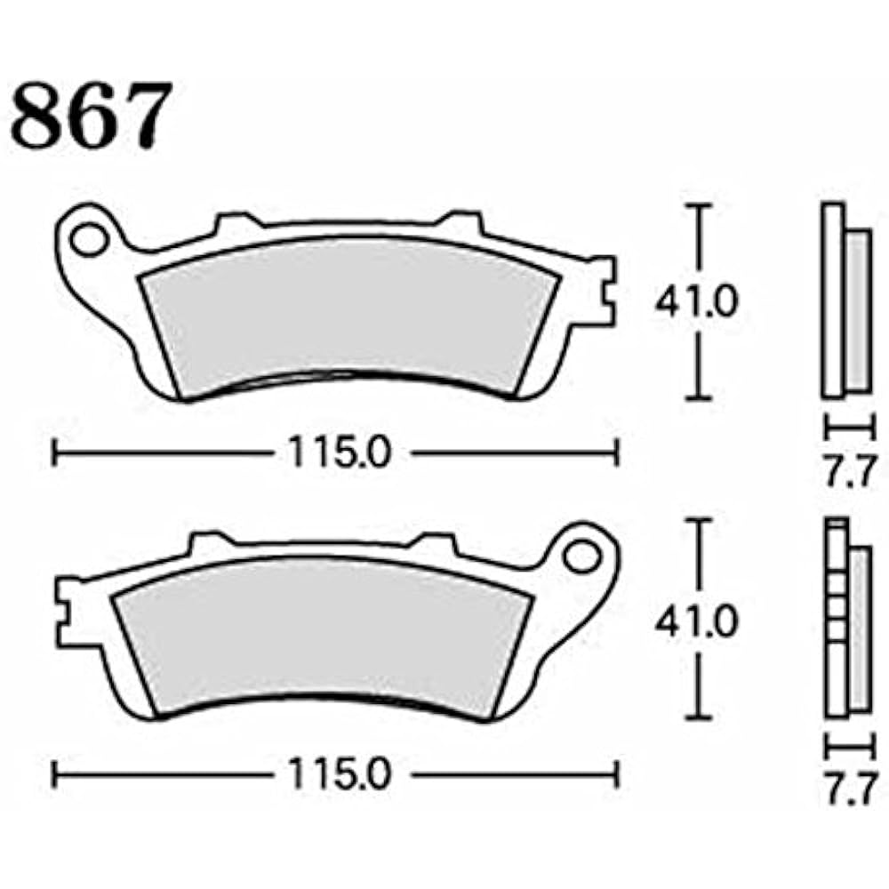 RK Brake Pad FINE ALLOY HONDA: Foresight '97~ (Front) etc. Motorcycle Motorcycle 2 Wheel 867FA55
