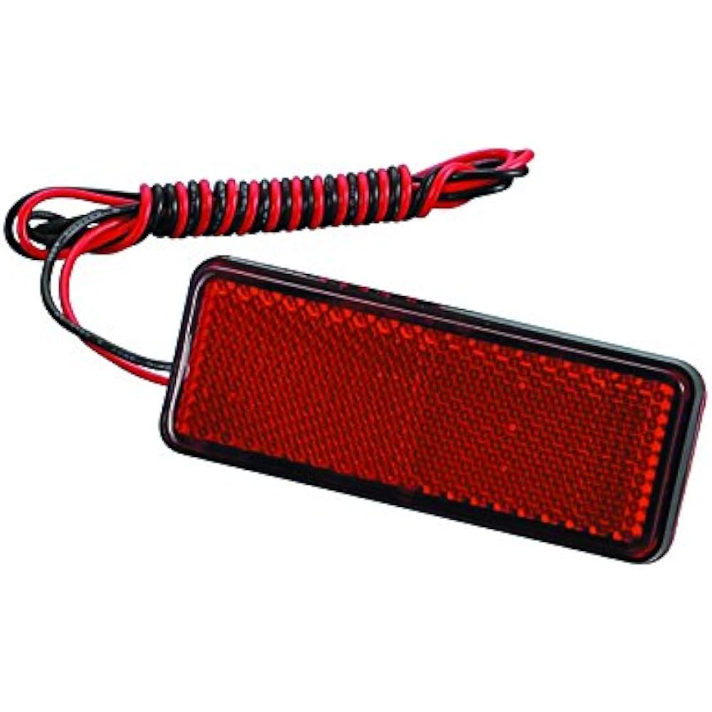 POSH Motorcycle Supplies LED Square Reflector Single 900090-L