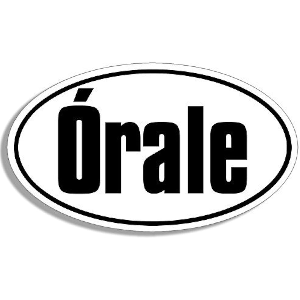 Ghaynes Distributing Oval Orale Sticker Decard