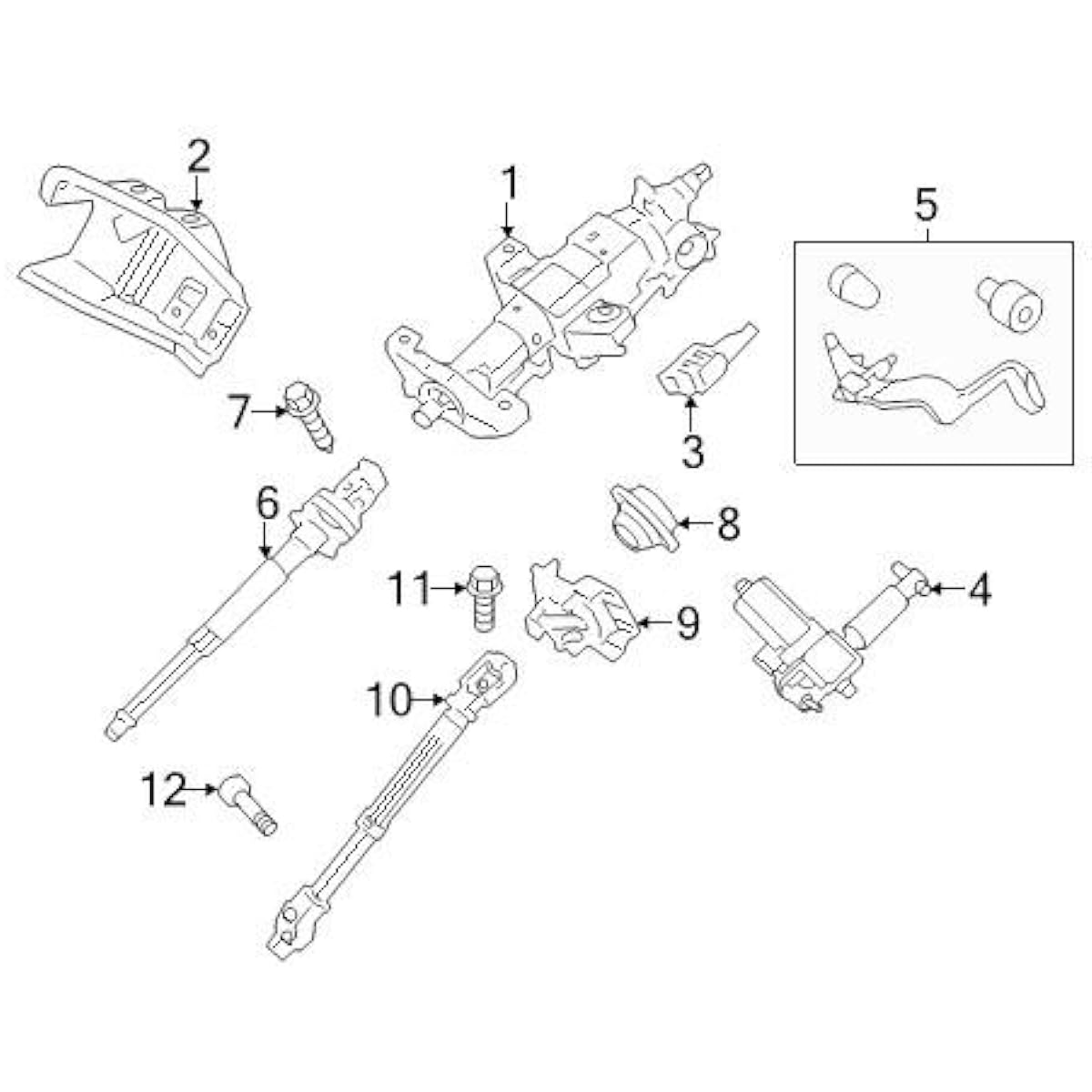 Ford 8L1Z-3b676-A-Shaft Asy