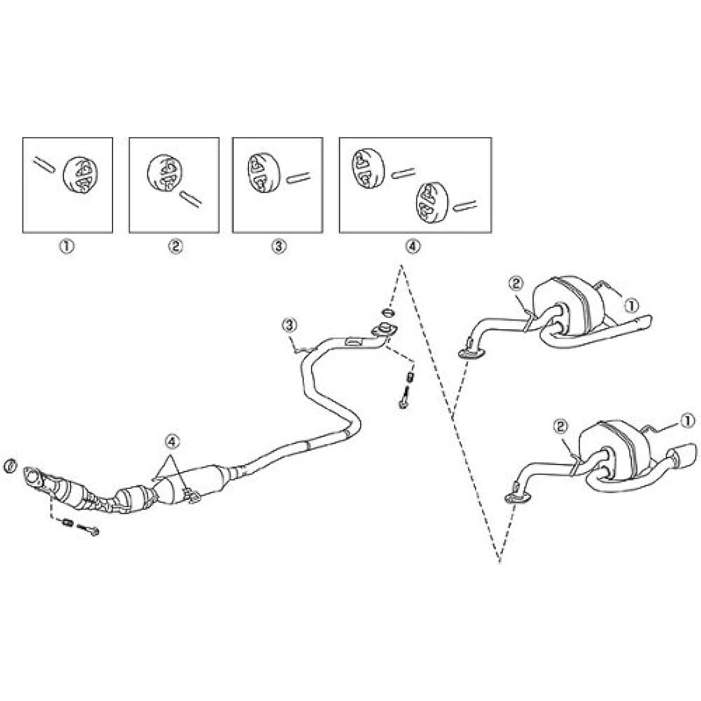 Muffler support for TRD Vitz 17565-NP900
