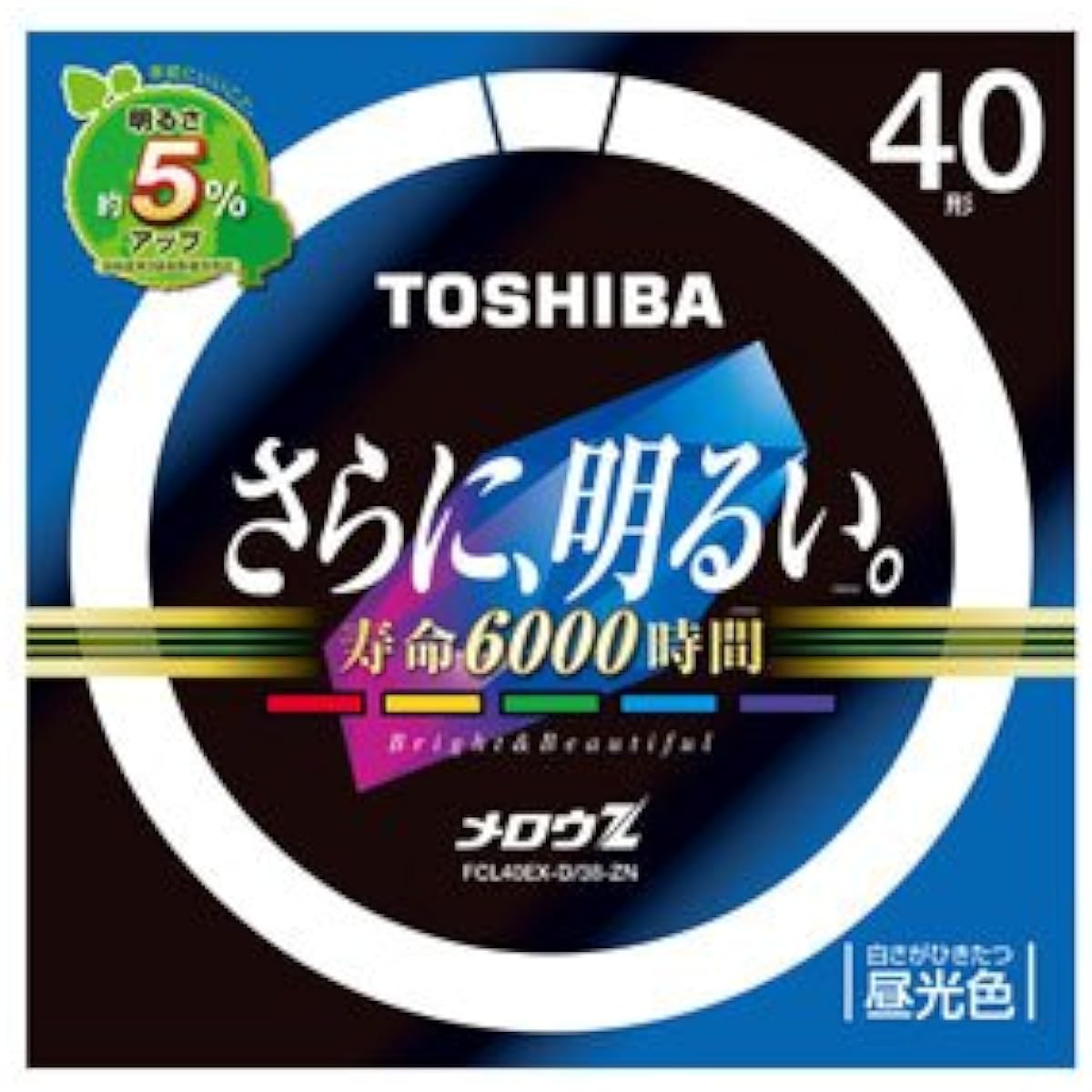 Toshiba 40 type round fluorescent lamp/daylight color Mellow Z FCL40EX-D/38-ZN