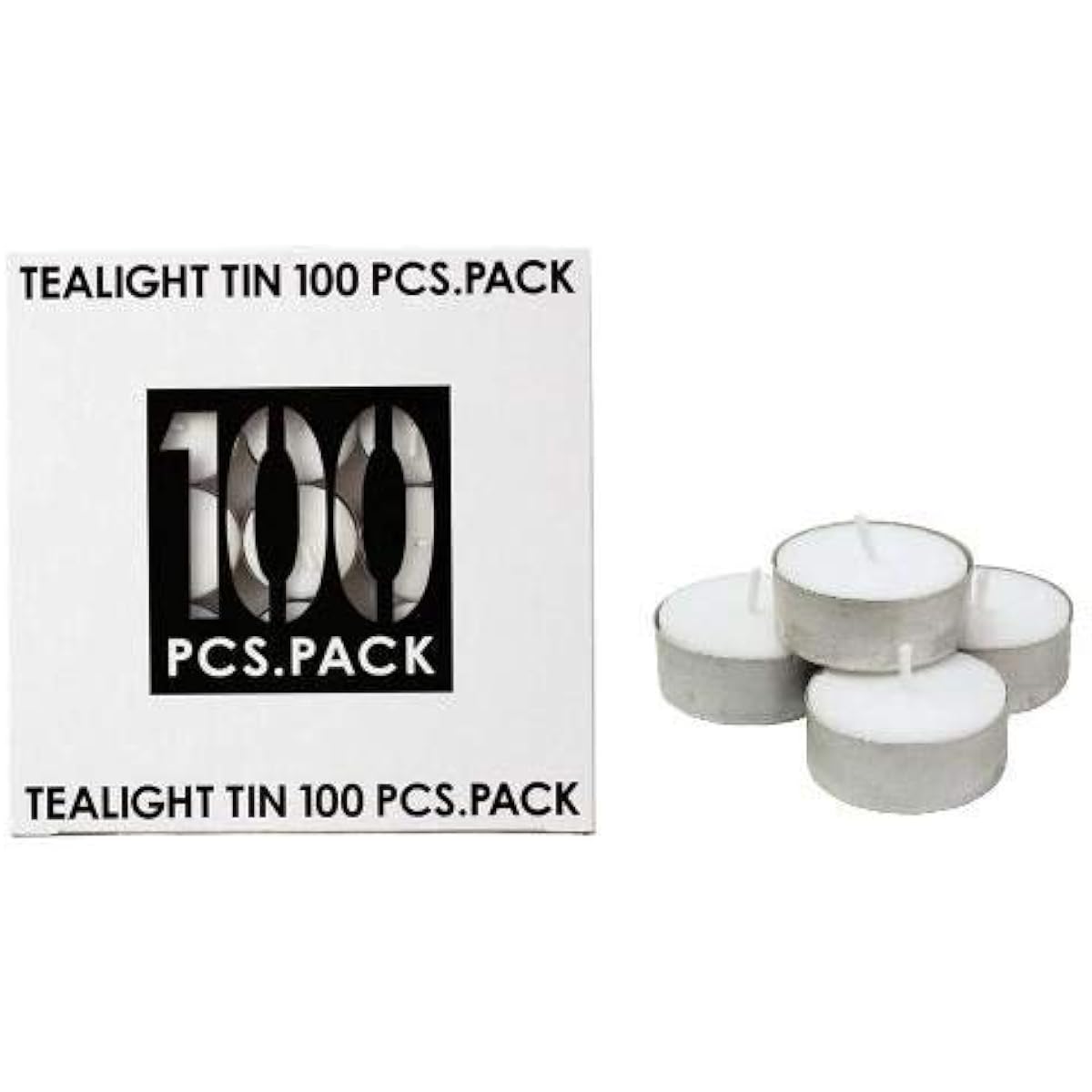 Kameyama tea light tin 100 pieces x 4 piece set