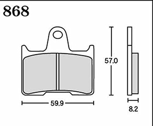 RK Brake Pad Mega Alloy HONDA:CB400SF H-VTEC '99~ (Rear) etc. Motorcycle Motorcycle 2 Wheel 868MA-X