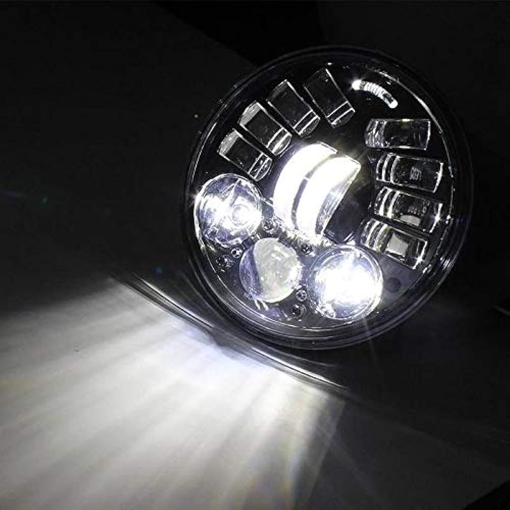 EAGLE LIGHTS 5.75 inch LED Head Light Kit Kit Bonda VTX Bracket and Plug with Bracket 2002-2008 VTX 1800, VTX 1300 compatible